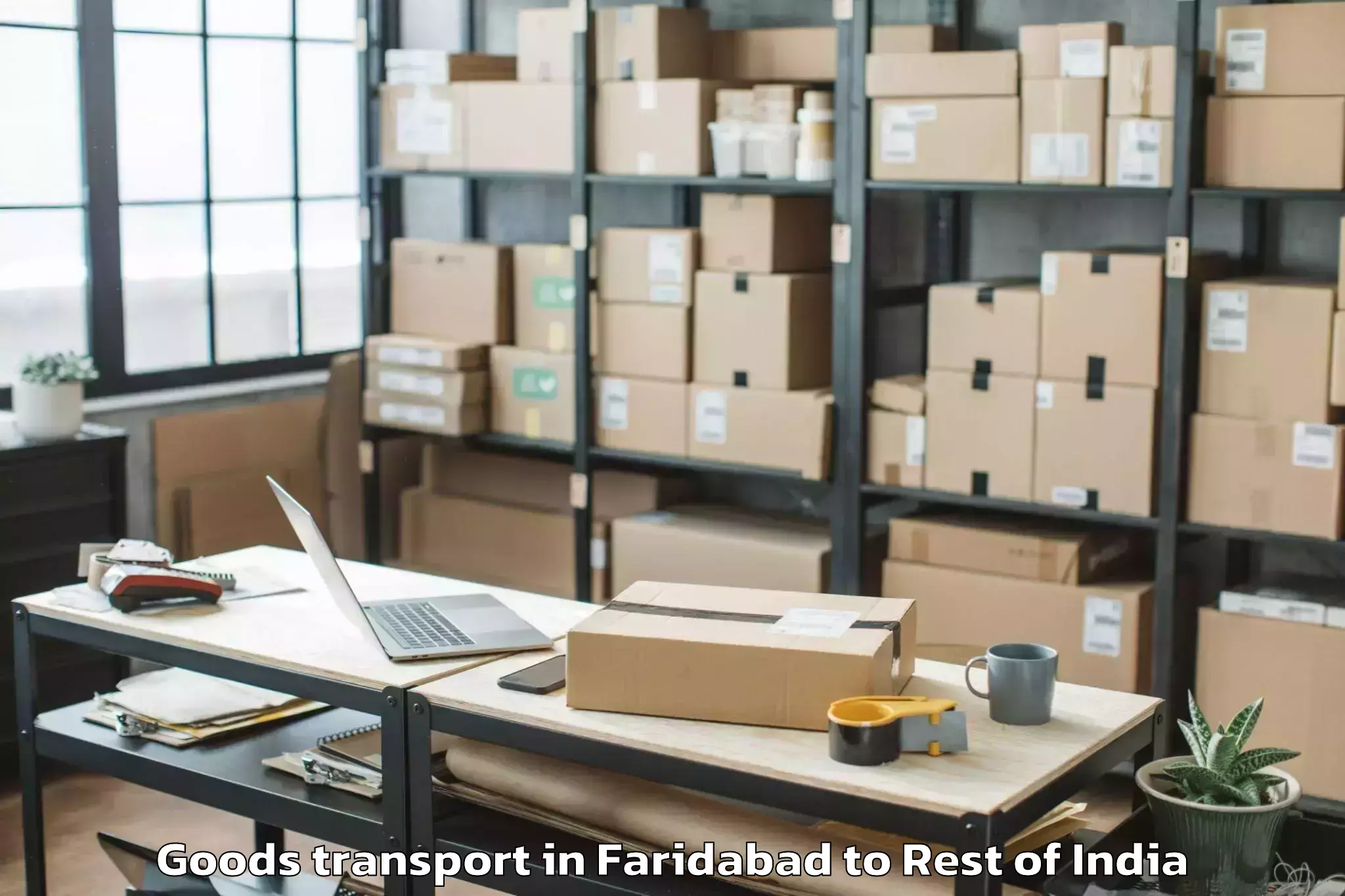 Top Faridabad to University Of Jammu Jammu Goods Transport Available